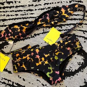 NWT Tavik Kelly Bandeau Top S / Donna Bottom in Blotch Floral L